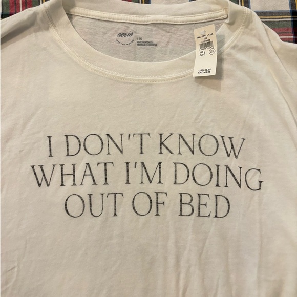 NEW Aerie Sleep Happens Night Tee - size L - Picture 4 of 5